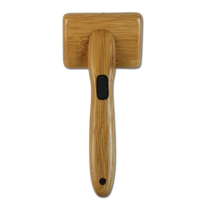 Bamboo Groom Slicker Brush Small - TRICK & TAILS