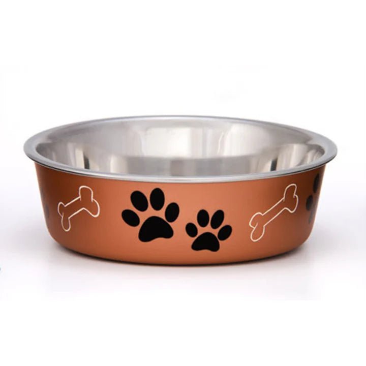 Loving Pets Metallic Dog Bowl MD - TRICK & TAILS