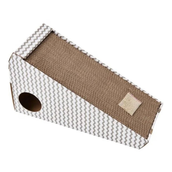 Spot 17" Ramp Cat Scratcher with catnip pouch and toy - TRICK & TAILS