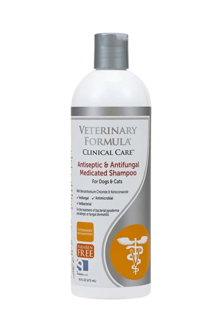 Synergy Labs Veterinary Formula Clinical Care Antiseptic & Antifungal Shampoo 1ea/16 fl oz - TRICK & TAILS