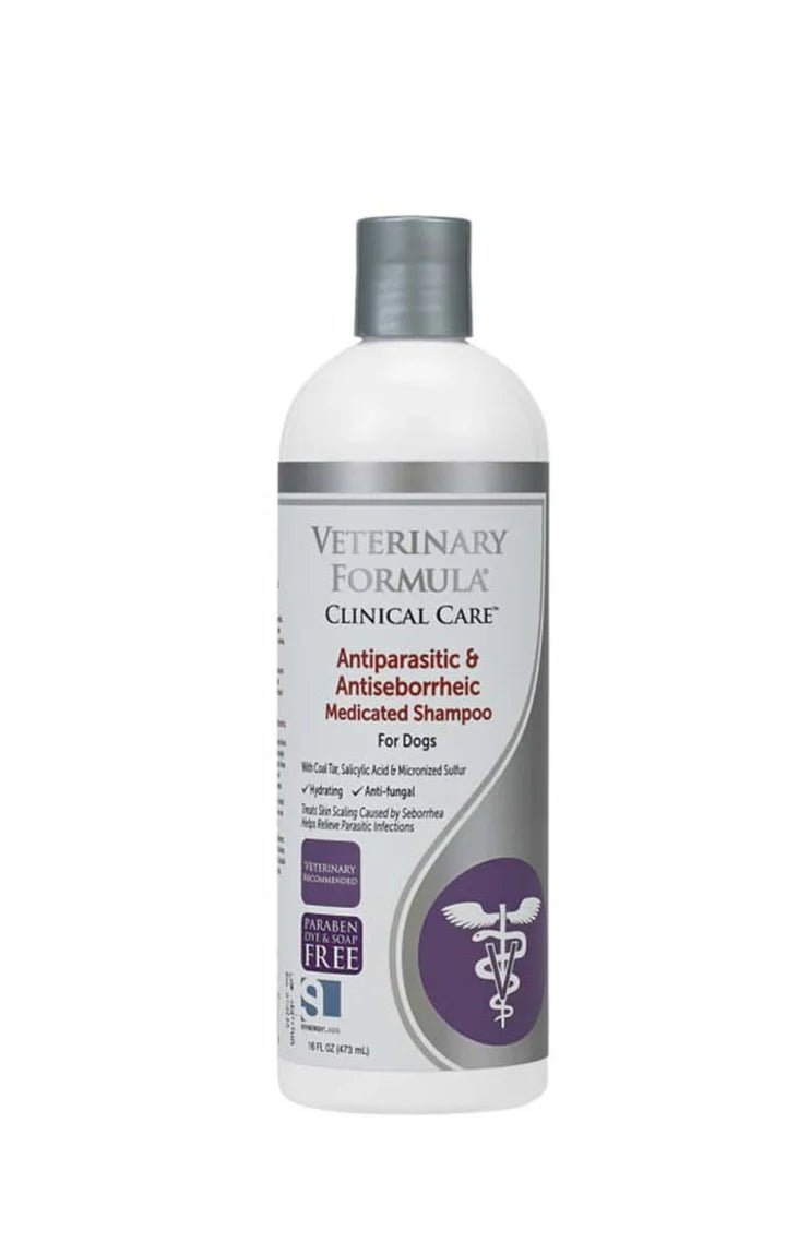 Synergy Labs Veterinary Formula Clinical Care Medicated Shampoo 1ea/16 fl oz - TRICK & TAILS