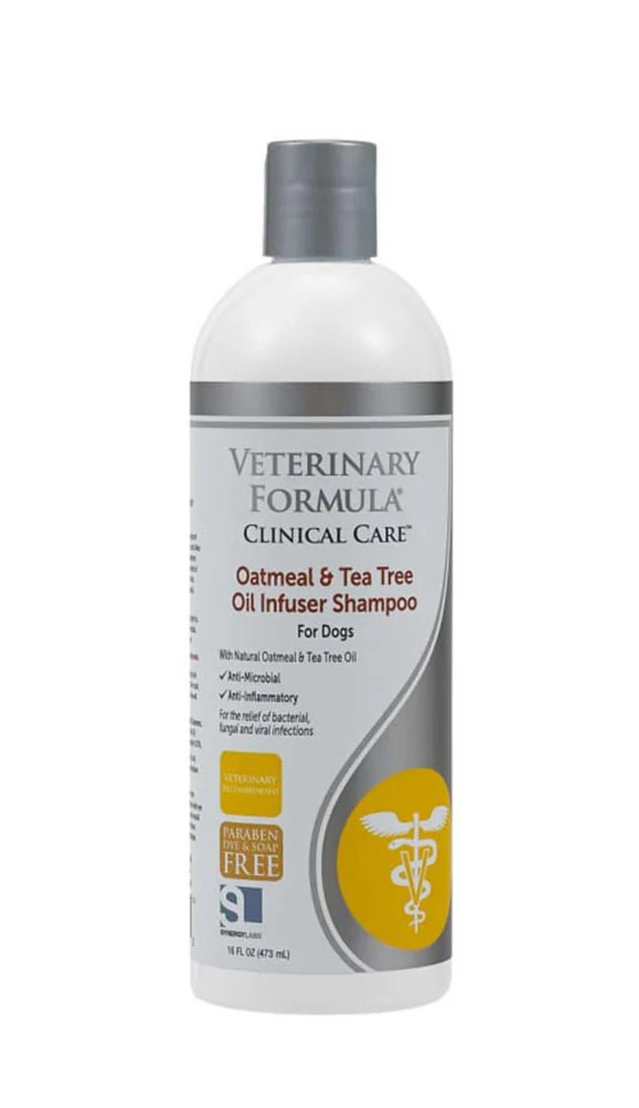 Synergy Labs Veterinary Formula Clinical Care Oatmeal & Tea Tree Oil Shampoo 1ea/16 fl oz - TRICK & TAILS