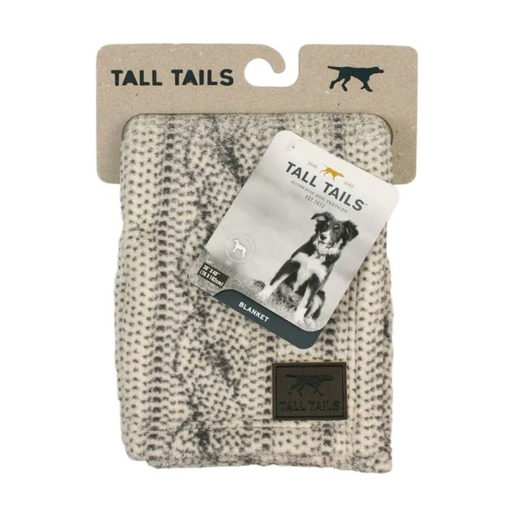 Tall Tails Dog Blanket Cable Knit Print 30X40 - TRICK & TAILS