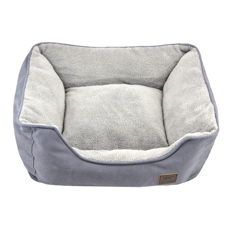 Tall Tails Dog Bolster Bed Charcoal - TRICK & TAILS