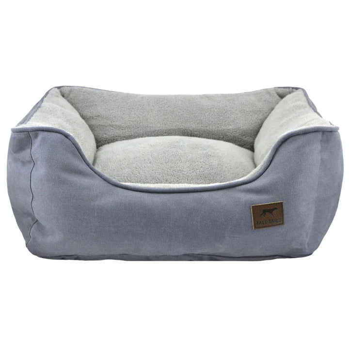 Tall Tails Dog Bolster Bed Charcoal - TRICK & TAILS