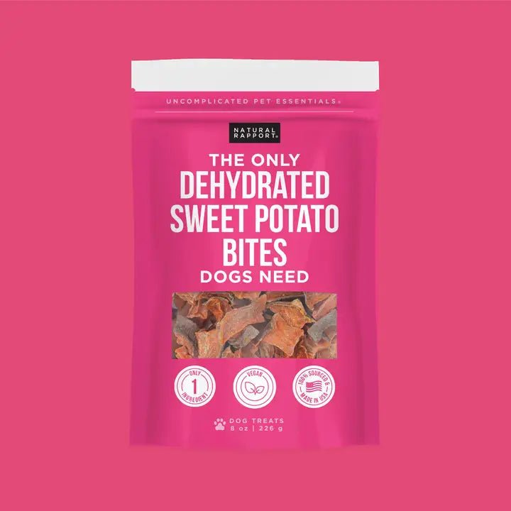 The Only Dehydrated Sweet Potato Bites Dogs Need - TRICK & TAILS