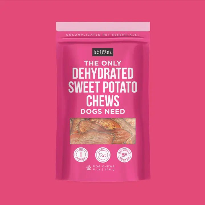 The Only Dehydrated Sweet Potato Chews Dogs Need - TRICK & TAILS