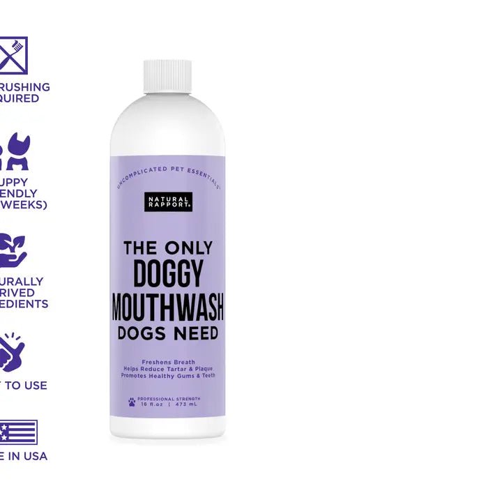 The Only Doggy Mouthwash Dogs Need - TRICK & TAILS