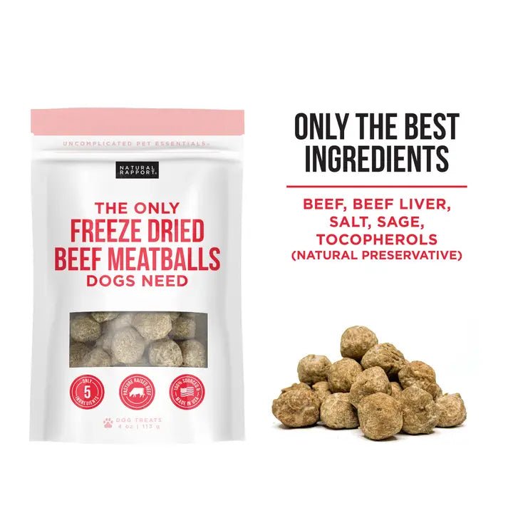 The Only Freeze Dried Beef Meatballs Dogs Need - TRICK & TAILS