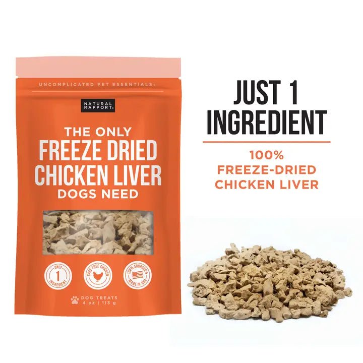 The Only Freeze Dried Chicken Liver Dogs Need - TRICK & TAILS