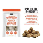 The Only Freeze Dried Pumpkin Meatballs Dogs Need - TRICK & TAILS