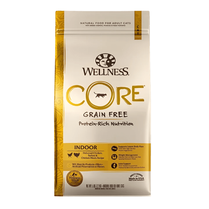 Wellness Cat Core Indoor Recipe 5Lb - TRICK & TAILS