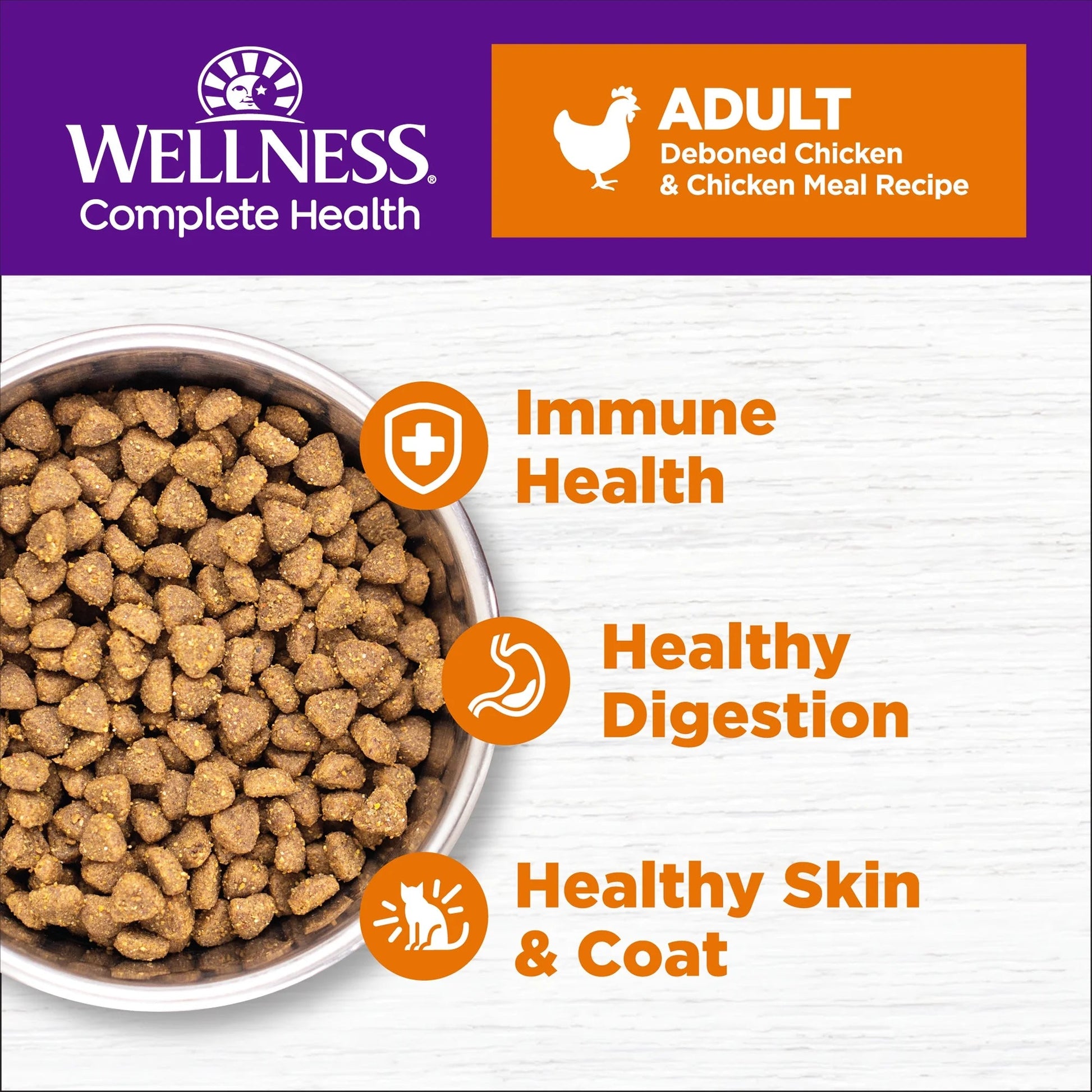 Wellness Complete Health Cat Grain - free Debone Chicken 5.5Lb Adult - TRICK & TAILS