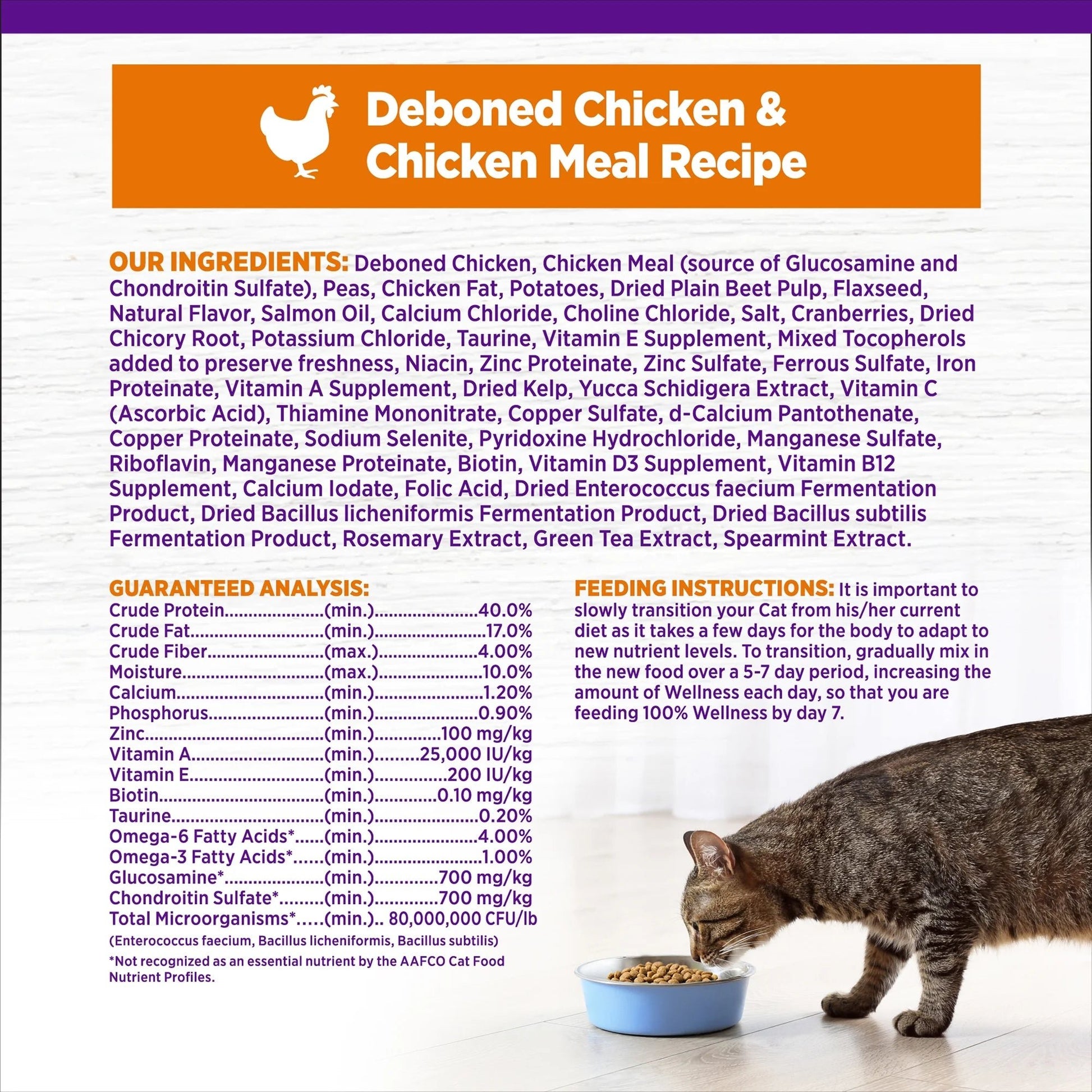 Wellness Complete Health Cat Grain - free Debone Chicken 5.5Lb Adult - TRICK & TAILS